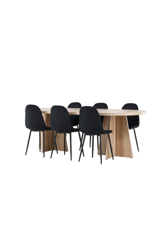 Venture Home Bootcut matbord med Polar matstol