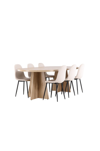 Venture Home Bootcut matbord med Polar matstol