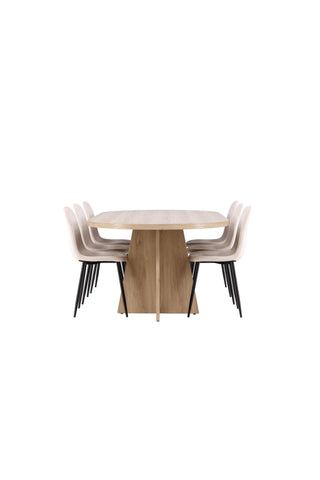 Venture Home Bootcut matbord med Polar matstol