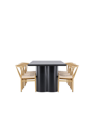Venture Home Olivia matbord med Alfons matstol