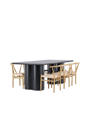 Venture Home Olivia matbord med Alfons matstol