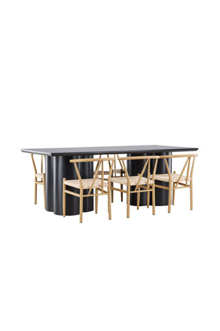 Venture Home Olivia matbord med Alfons matstol