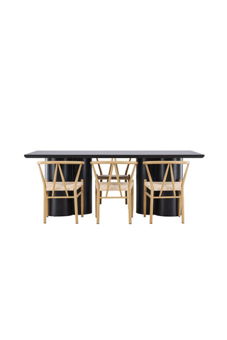 Venture Home Olivia matbord med Alfons matstol
