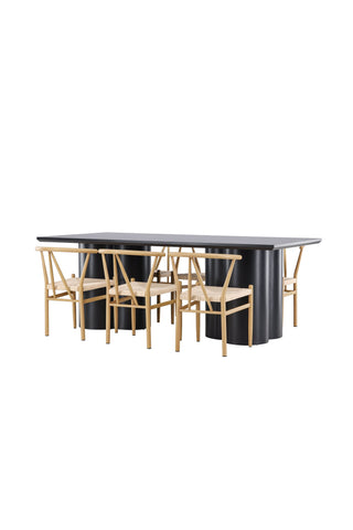 Venture Home Olivia matbord med Alfons matstol