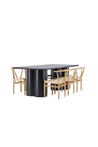 Venture Home Olivia matbord med Alfons matstol