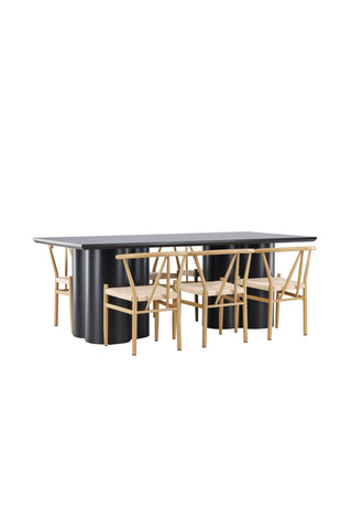 Venture Home Olivia matbord med Alfons matstol