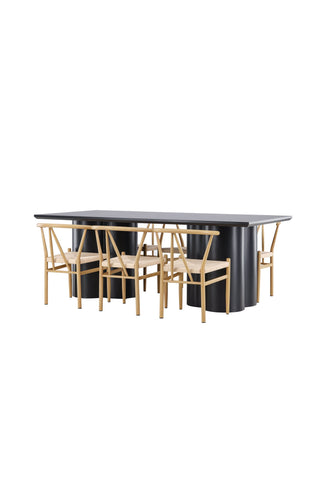 Venture Home Olivia matbord med Alfons matstol