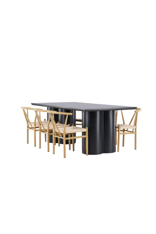 Venture Home Olivia matbord med Alfons matstol