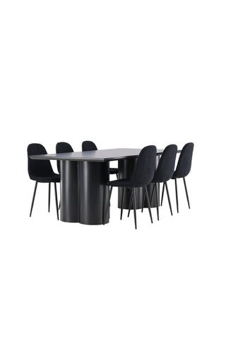 Venture Home Olivia matbord med Polar matstol