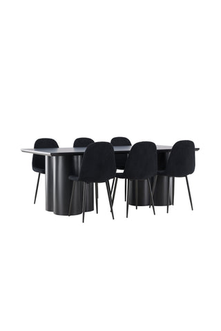 Venture Home Olivia matbord med Polar matstol