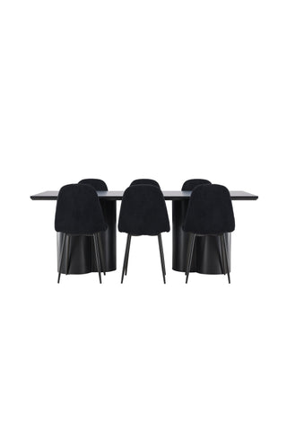 Venture Home Olivia matbord med Polar matstol
