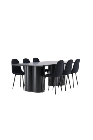 Venture Home Olivia matbord med Polar matstol