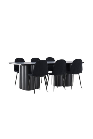 Venture Home Olivia matbord med Polar matstol