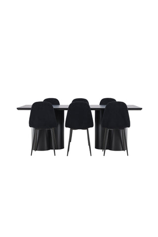 Venture Home Olivia matbord med Polar matstol