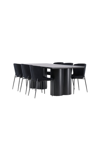 Venture Home Olivia matbord med Modesto matstol