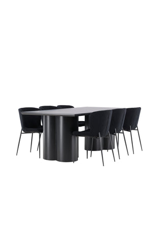 Venture Home Olivia matbord med Modesto matstol