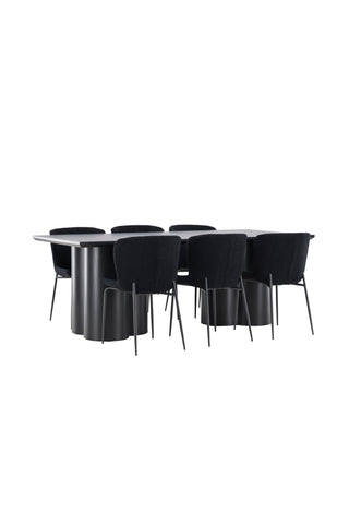 Venture Home Olivia matbord med Modesto matstol