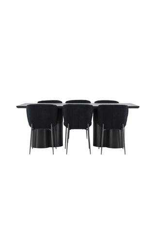 Venture Home Olivia matbord med Modesto matstol
