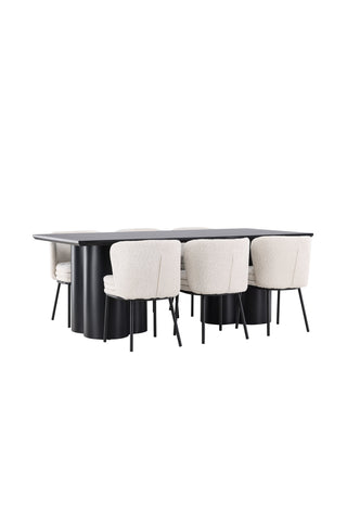 Venture Home Olivia matbord med Agnes matstol