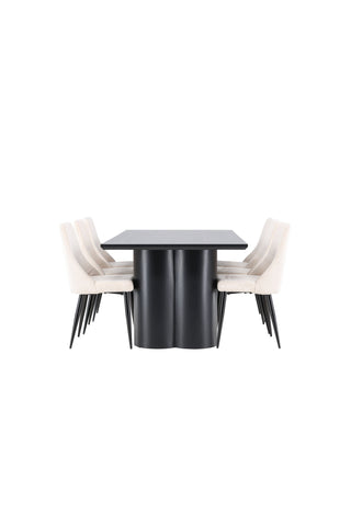 Venture Home Olivia matbord med Leone matstol