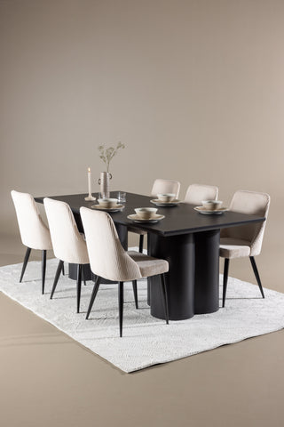 Venture Home Olivia matbord med Leone matstol