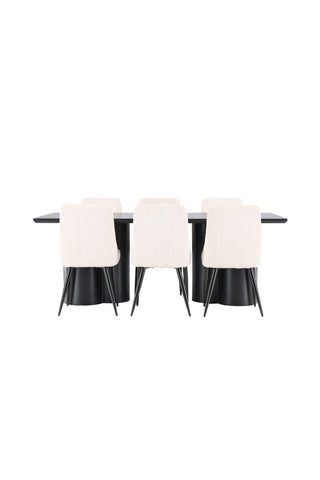 Venture Home Olivia matbord med Leone matstol
