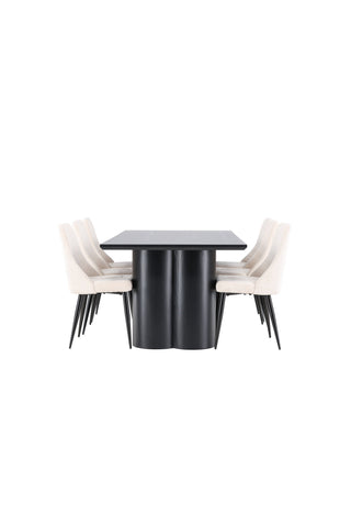 Venture Home Olivia matbord med Leone matstol