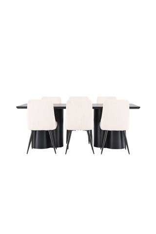 Venture Home Olivia matbord med Leone matstol