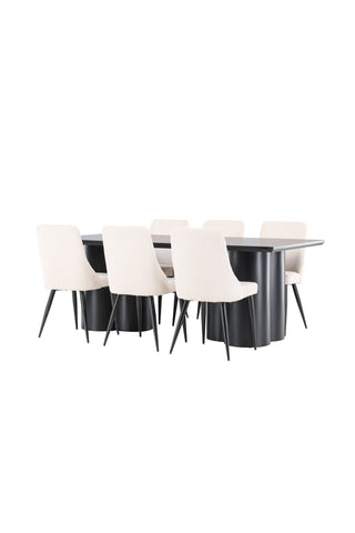 Venture Home Olivia matbord med Leone matstol