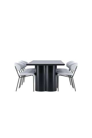 Venture Home Olivia matbord med Chico matstol