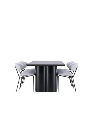 Venture Home Olivia matbord med Chico matstol