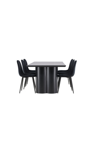 Venture Home Olivia matbord med Polar matstol