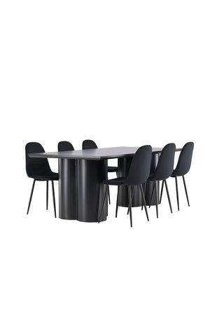 Venture Home Olivia matbord med Polar matstol