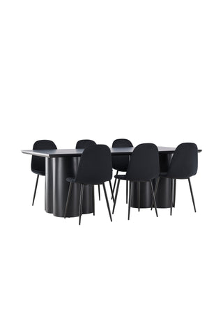 Venture Home Olivia matbord med Polar matstol
