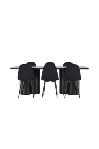 Venture Home Olivia matbord med Polar matstol
