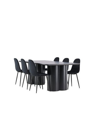 Venture Home Olivia matbord med Polar matstol