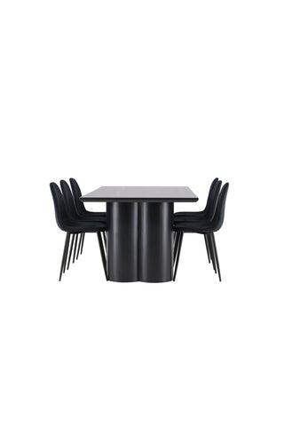 Venture Home Olivia matbord med Polar matstol