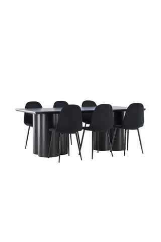 Venture Home Olivia matbord med Polar matstol