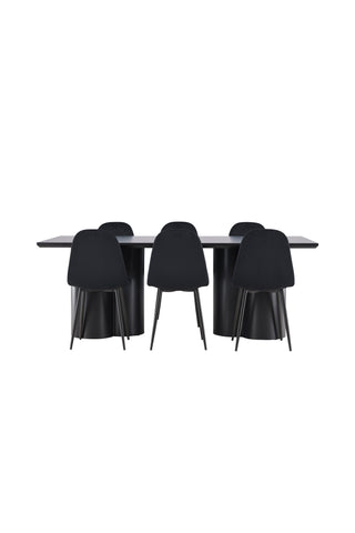 Venture Home Olivia matbord med Polar matstol
