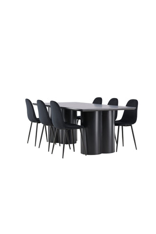 Venture Home Olivia matbord med Polar matstol