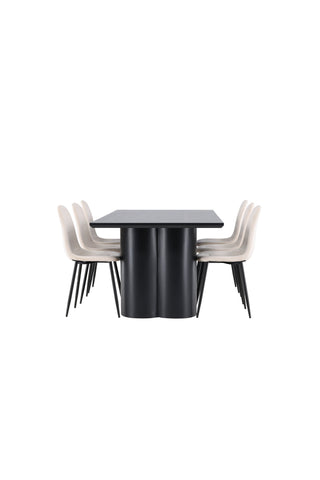 Venture Home Olivia matbord med Polar matstol