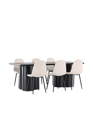 Venture Home Olivia matbord med Polar matstol