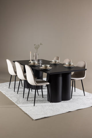 Venture Home Olivia matbord med Polar matstol