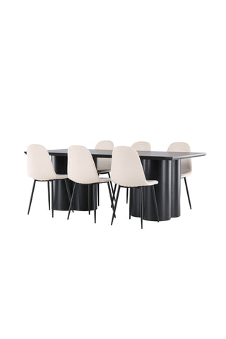 Venture Home Olivia matbord med Polar matstol