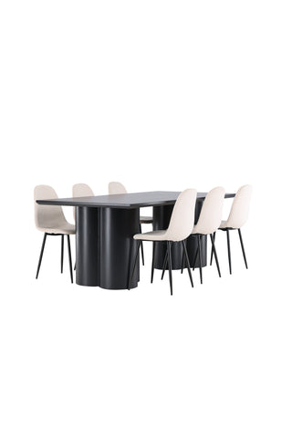 Venture Home Olivia matbord med Polar matstol