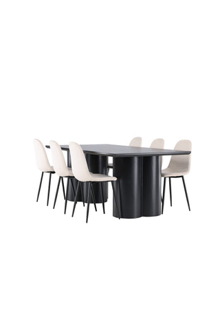 Venture Home Olivia matbord med Polar matstol
