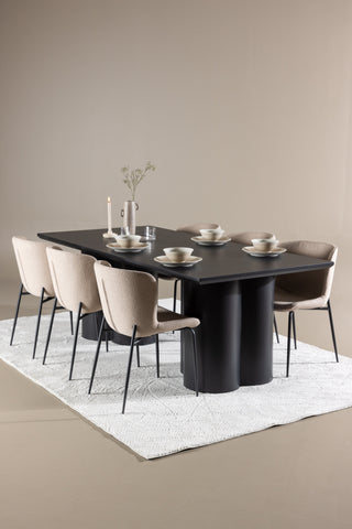 Venture Home Olivia matbord med Modesto matstol