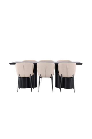 Venture Home Olivia matbord med Modesto matstol