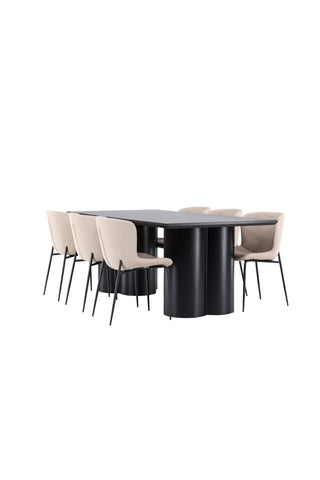 Venture Home Olivia matbord med Modesto matstol