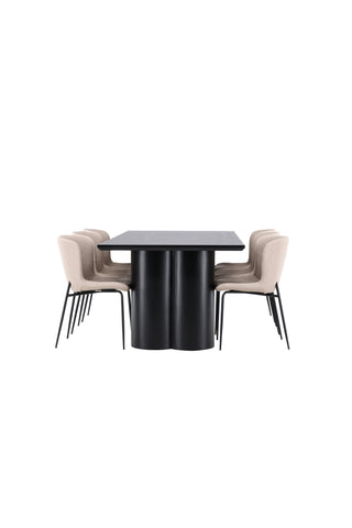 Venture Home Olivia matbord med Modesto matstol